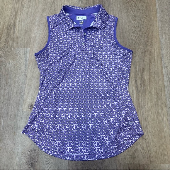 Greg Norman Collection Ladies Purple Sleeveless Golf Polo size S - Picture 2 of 6